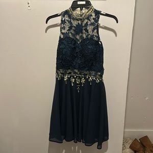 Adorable navy blue homecoming dress size 2